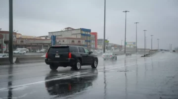 عاصفة رعدية تقتل الرؤية وتزيد خطورة الصواعق في الجوف حتى فجر الثلاثاء 1